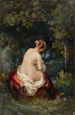 Femme après le départ de l’amour ou L'Abandonnée au bord de l’eau