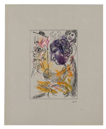 Painter with a purple profile