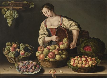 La Marchande de fruits ou Marchande de fruits à son étal
