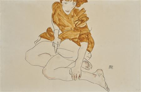 Seated Girl in Brown Dress (Valerie Neuzil)