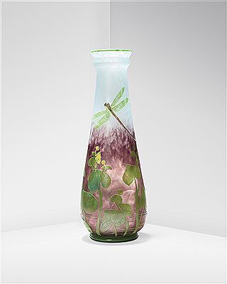 Dragonflies and Buttercups Vase