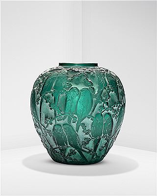 'Parakeets' vase