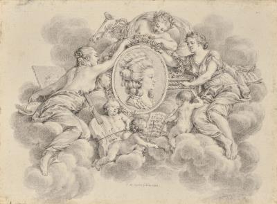 Project for a heading for a score dedicated to Frederica Louisa of Hesse-Darmstadt, Queen of Prussia (1751-1805)