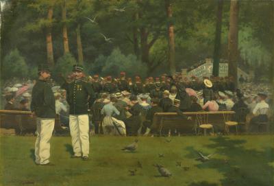 Concert militaire; Parc Monceau