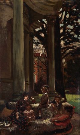 On the terrace of the castle