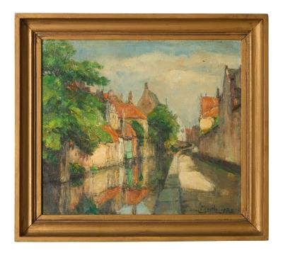 Bruges, Canal Scene