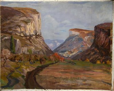 Mountain landscape by Nikolai Karakhan - Auction record, sale price, and art valuation. Compare with similar artists and explore comparable artworks.