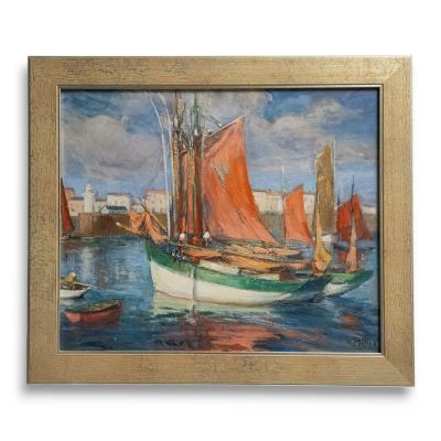 Ile d'Yeu, tuna boats at Port Joinville