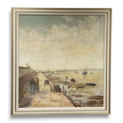 Noirmoutier, le passage du Gois, 1894 by Pol Noel - Auction record, sale price, and art valuation. Compare with similar artists and explore comparable artworks.