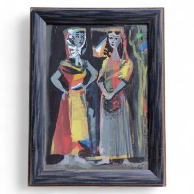 The two figures by Luis Vidal Molne - Auction record, sale price, and art valuation. Compare with similar artists and explore comparable artworks.