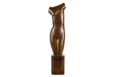 Female torso by Arnold Auerbach - Auction record, sale price, and art valuation. Compare with similar artists and explore comparable artworks.