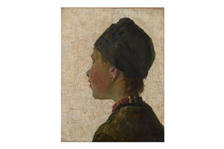 Vermeer study by George Sherwood Hunter - Auction record, sale price, and art valuation. Compare with similar artists and explore comparable artworks.