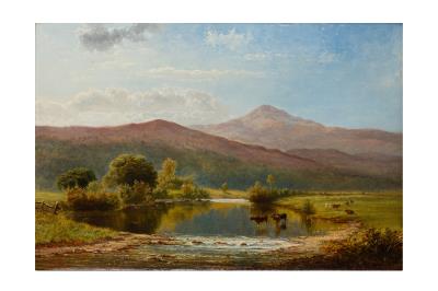 Sample artwork by James Edward Grace (1851 - 1908), known for landscape, cattle in landscape painting - View similar artists and auction records