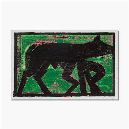 "Green, Pink, and Black Romulus and Remus"