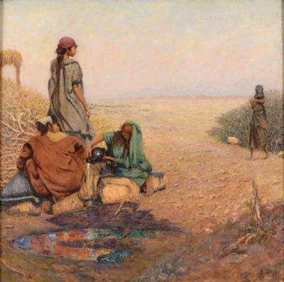 Sample artwork by Emil Uhl (1864 - 1945), known for portrait, veduta, landscape, genre painting, and orientalism - View similar artists and auction records