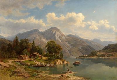 Sample artwork by Johann Wilhelm Lindlar (1816 - 1896), known for painting - View similar artists and auction records