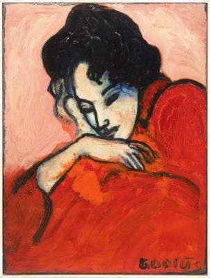 Woman in Red Dress by Wolfgang Gorius - Auction record, sale price, and art valuation. Compare with similar artists and explore comparable artworks.