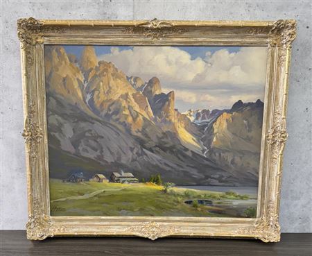 Sample artwork by LeRoy Greene (1893 - 1974), known for landscape, portrait, etcher - View similar artists and auction records