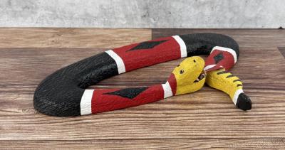 Folk Art Carved Wood Snake