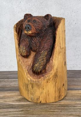 Wood Bear Carving