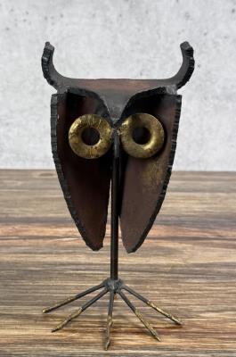 Brutalist Metal Owl