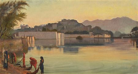 UDAIPUR, INDIA by George James Howard - Auction record, sale price, and art valuation. Compare with similar artists and explore comparable artworks.