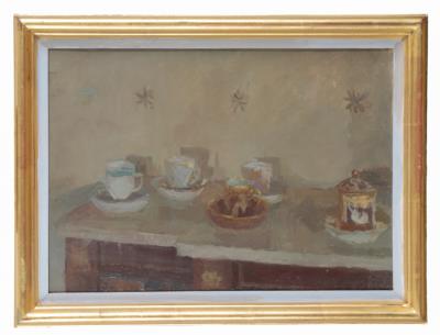 Chocolate Cups in the Morning Room by Edmond Fairfax Lucy - Auction record, sale price, and art valuation. Compare with similar artists and explore comparable artworks.
