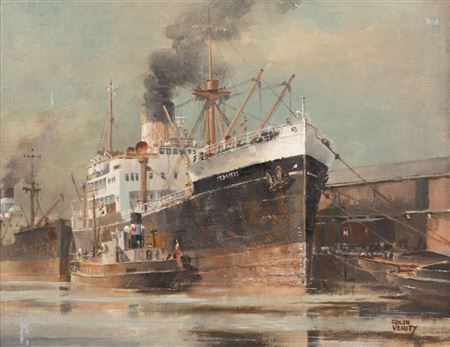 Merchantmen at the Quayside