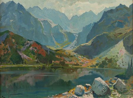 Sample artwork by Michal Stanko (1901 - 1969), known for painting; landscape; still lifes; portraits; nudes; symbolic - View similar artists and auction records