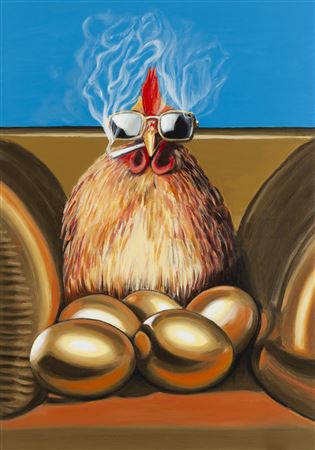 The hen that lays the golden eggs by Maciej Mackiewicz - Auction record, sale price, and art valuation. Compare with similar artists and explore comparable artworks.
