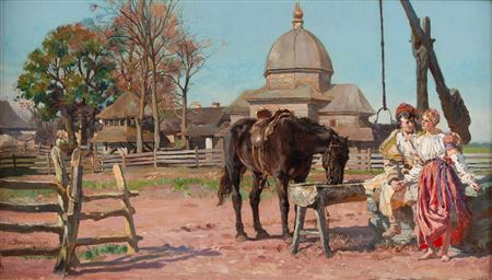 By the well