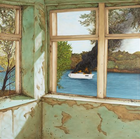 Sample artwork by Michal Jankowski (Born 1977), known for sympolist, abstract painting - View similar artists and auction records