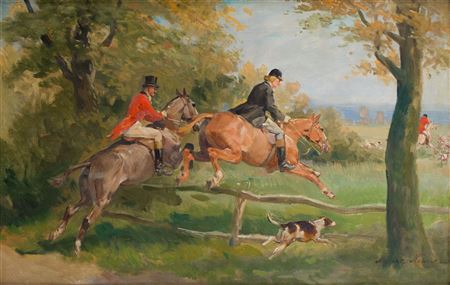 Par force hunting by Marian Nowicki - Auction record, sale price, and art valuation. Compare with similar artists and explore comparable artworks.