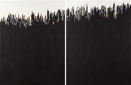 "Black hill" (diptych), 1988