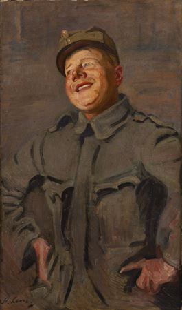 "Laughing soldier" by Stanislaw Lentz - Auction record, sale price, and art valuation. Compare with similar artists and explore comparable artworks.