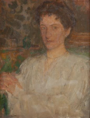 Portrait of a woman in a white blouse, około 1911