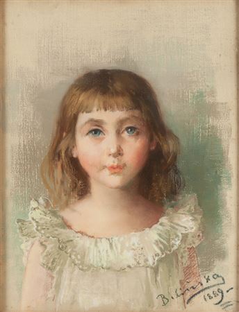 Portrait of a girl in a white dress, 1889