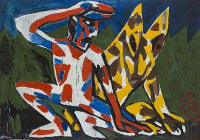The Night with a Wolf, 1992 by Zdzislaw Nitka - Auction record, sale price, and art valuation. Compare with similar artists and explore comparable artworks.