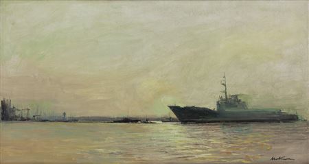 Oksywie Naval Port by Marian Mokwa - Auction record, sale price, and art valuation. Compare with similar artists and explore comparable artworks.