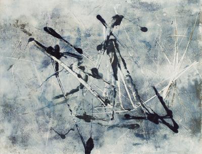 Sample artwork by Teresa Rudowicz (1928 - 1994), known for collage, assemblage, painting, mixed-meda abstraction - View similar artists and auction records