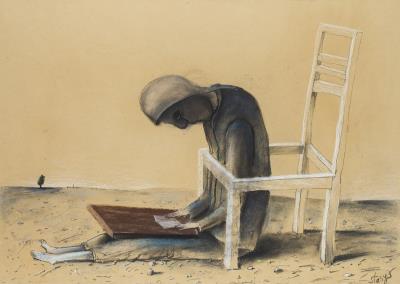 In the chair