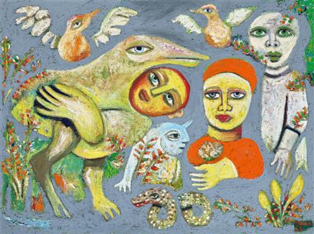 The wedding, 1988 by Mirka Madeleine Mora - Auction record, sale price, and art valuation. Compare with similar artists and explore comparable artworks.