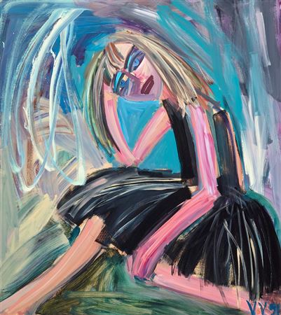 Woman sitting, 1991