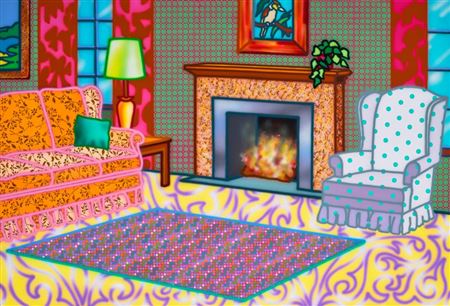 Sample artwork by Howard Arkley (1951 - 1999), known for painting - View similar artists and auction records