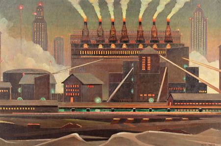 "Entrance to Chicago - Evening, 1961"