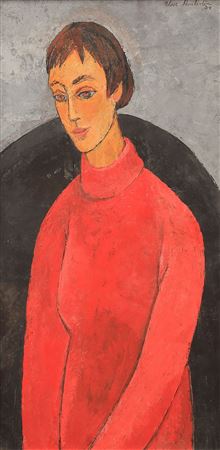 "Girl in Red Sweater, 1959"