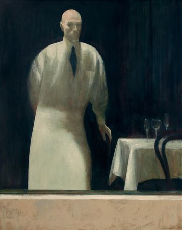 Sample artwork by Rick Amor (Born 1948), known for painting and sculpture - View similar artists and auction records