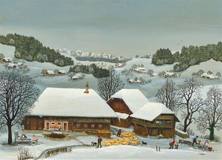Rural winter landscape