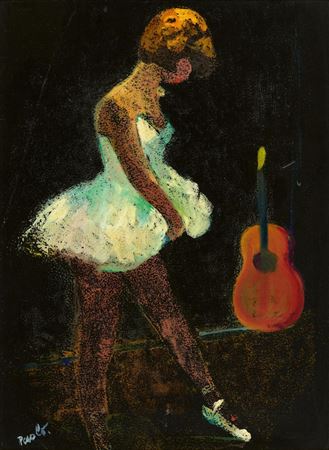 Ballet girl and the guitar by Paul Jakob Muller - Auction record, sale price, and art valuation. Compare with similar artists and explore comparable artworks.