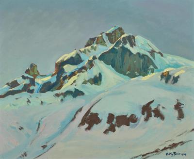 Letzte Sonne am Hockenhorn by Albert Nyfeller - Auction record, sale price, and art valuation. Compare with similar artists and explore comparable artworks.